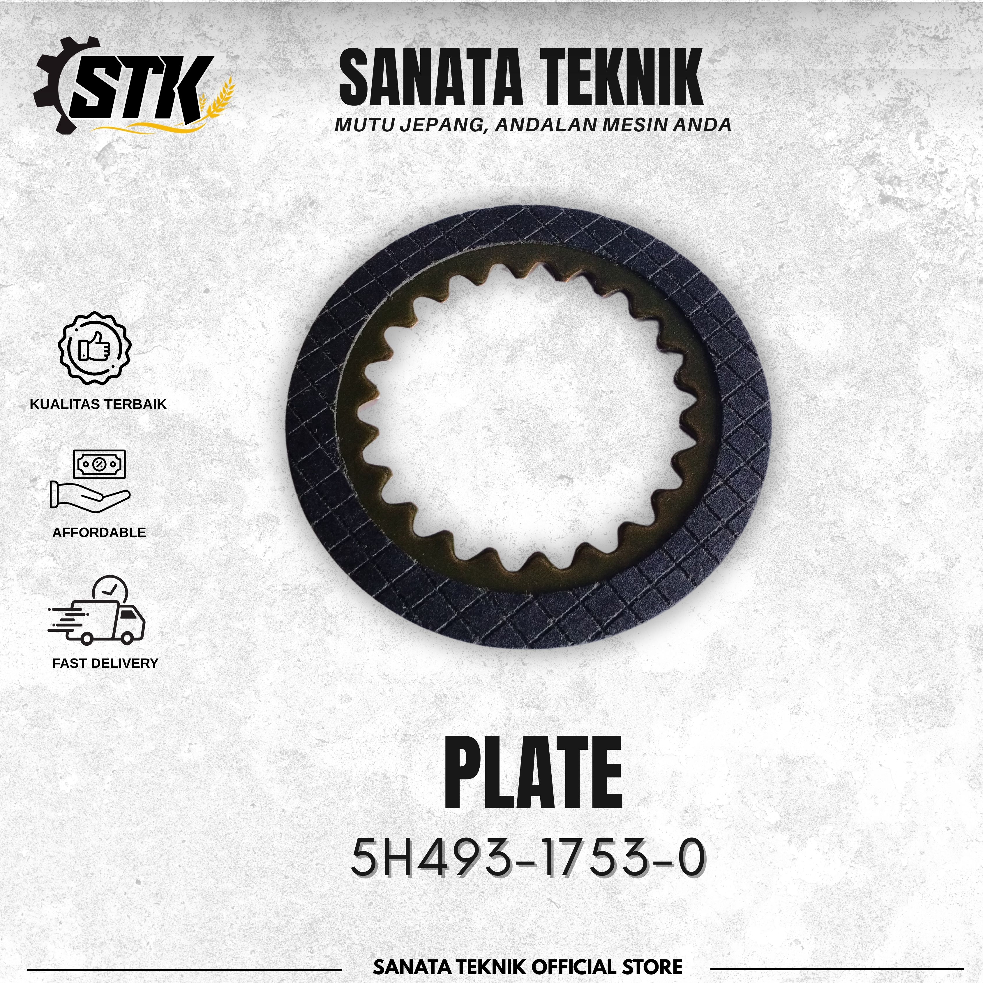 PLATE / KAMPAS KOPLING TEBAL DC 70 /  5H493-1753-0